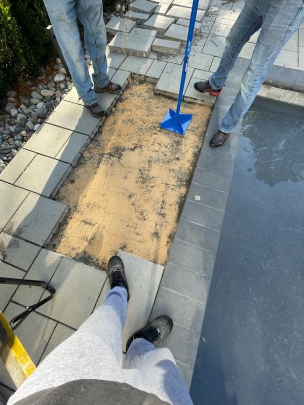Light Gray Paver Patio Around the Pool