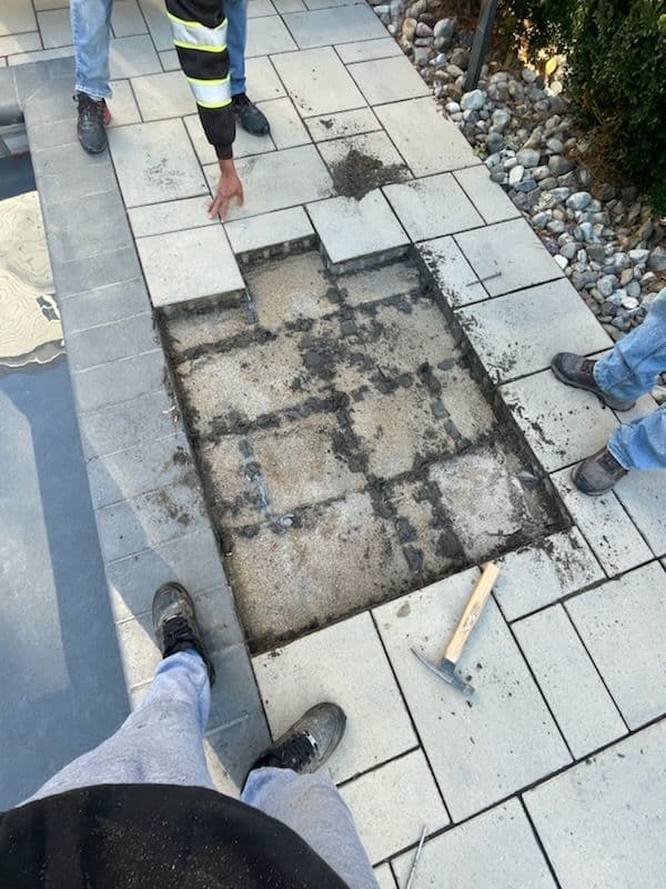 Light Gray Paver Patio Around the Pool